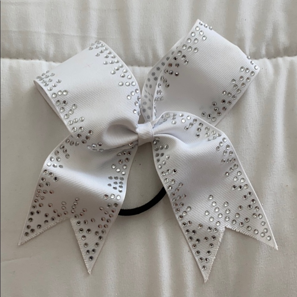 White Cheer Bow
